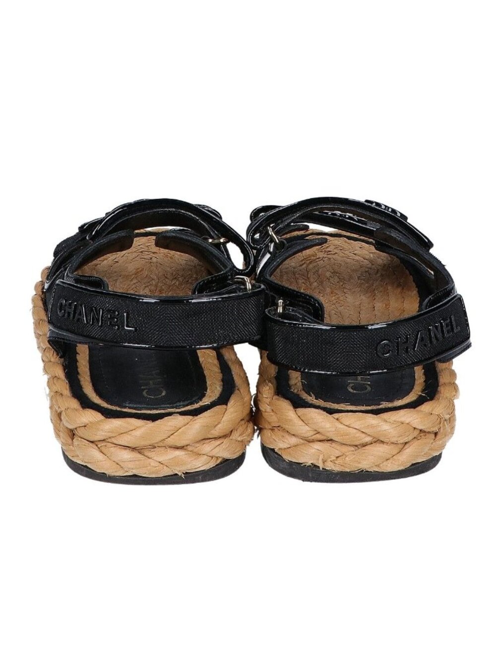 Chanel CC Logo Mesh Sandals - Picture 4 of 7